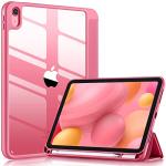 Wenlaty Compatible with iPad (A16) 11th Generation Case 11 Inch 2025, for iPad 10th Generation Case 10.9 Inch 2022 with Pencil Holder, Trifold Stand Protective Cover, Auto Wake/Sleep, Watermelon Pink