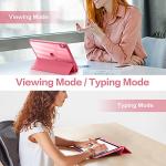 Wenlaty Compatible with iPad (A16) 11th Generation Case 11 Inch 2025, for iPad 10th Generation Case 10.9 Inch 2022 with Pencil Holder, Trifold Stand Protective Cover, Auto Wake/Sleep, Watermelon Pink