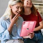 Wenlaty Compatible with iPad (A16) 11th Generation Case 11 Inch 2025, for iPad 10th Generation Case 10.9 Inch 2022 with Pencil Holder, Trifold Stand Protective Cover, Auto Wake/Sleep, Watermelon Pink