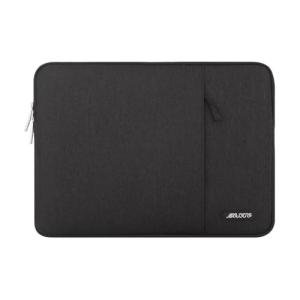 MOSISO Laptop Case 13.3 inch, 13-13.3 inch Laptop Sleeve Compatible with MacBook Air/Pro 13/Pro 14 M5 M4 M3 M2 M1, HP Dell ASUS Lenovo,Polyester Vertical Computer Sleeve Bag with Pocket, Black
