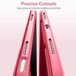 Wenlaty Compatible with iPad (A16) 11th Generation Case 11 Inch 2025, for iPad 10th Generation Case 10.9 Inch 2022 with Pencil Holder, Trifold Stand Protective Cover, Auto Wake/Sleep, Watermelon Pink