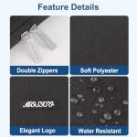 MOSISO Laptop Case 13.3 inch, 13-13.3 inch Laptop Sleeve Compatible with MacBook Air/Pro 13/Pro 14 M5 M4 M3 M2 M1, HP Dell ASUS Lenovo,Polyester Vertical Computer Sleeve Bag with Pocket, Black