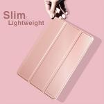 MoKo Case for iPad 9th Generation 2021/ iPad 8th Generation 2020/ iPad 7th Generation 2019, Soft Translucent TPU Frosted Back Cover Slim iPad 10.2 inch Case with Stand, Auto Wake/Sleep, Rose Gold