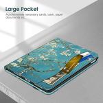 Fintie Case for iPad (A16) 11th Generation 11 Inch (2025), iPad 10th Generation 10.9 Inch (2022), Multi-Angle Viewing Protective Stand Cover with Pencil Holder & Pocket, Blossom