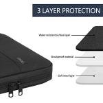 Ytonet Laptop Sleeve Case 13 13.3 Inch, TSA Slim Laptop Cover with Handle, Water Resistant Business Carrying Case Compatible with MacBook Air MacBook Pro HP Dell Lenovo Notebooks, Black