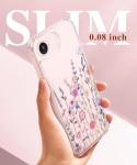 GVIEWIN for iPhone 17e Case & iPhone 16e Case, [Non-Yellowing][Military-Grade Protection] Hard PC&TPU Bumper, Floral Shockproof Protective Clear Phone Case (Floratopia/Colorful)