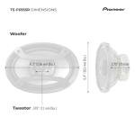 PIONEER TS-F6935R 3-Way Coaxial Car Audio Speakers - 6" x 9" Passive Car Speakers (Pair), 230 W Max Power, Black and Silver
