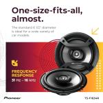 PIONEER F-Series TS-F1634R 6.5” 2-Way Speakers (Pair) – 200W Max, Balanced Sound + Smooth Treble, Great Stock Replacement, High-Efficiency Speaker Designed for OEM Power