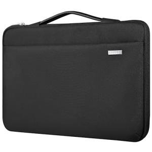 LANDICI 360°Laptop Sleeve Case 13 13.6 Inch Compatible with MacBook Air 13 M1/M2/M3/M4 2020-2025, MacBook Pro 13/14, IPad Air/Pro 13, Waterproof Computer Bag Cover with Handle, Black