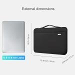 LANDICI 360°Laptop Sleeve Case 13 13.6 Inch Compatible with MacBook Air 13 M1/M2/M3/M4 2020-2025, MacBook Pro 13/14, IPad Air/Pro 13, Waterproof Computer Bag Cover with Handle, Black