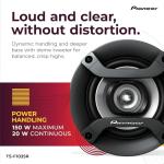 PIONEER F-Series TS-F1035R 4” 2-Way Speakers (Pair) – 150W Max, Balanced Sound + Smooth Treble, Great Stock Replacement, High-Efficiency Speaker Designed for OEM Power
