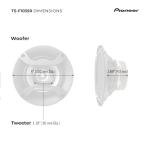 PIONEER F-Series TS-F1035R 4” 2-Way Speakers (Pair) – 150W Max, Balanced Sound + Smooth Treble, Great Stock Replacement, High-Efficiency Speaker Designed for OEM Power