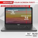 SightPro Magnetic Laptop Privacy Screen 14 Inch 16:10 - Patented Removable Laptop Privacy Filter Shield and Protector