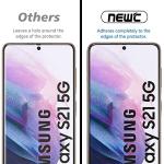 NEW'C 3 Pack Designed for Samsung Galaxy S21 5G (6.2), Screen Protector Tempered Glass, Scratch-Proof, Bubble-Free, Ultra Resistant (0.26 mm HD Ultra Transparent) 9H Hardness Glass