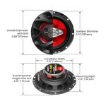 BOSS Audio Systems CH6530 Chaos Series 6.5 Inch Car Door Speakers - 300 Watts (Pair), 3 Way, Full Range, Tweeters, Coaxial, Sold in Pairs