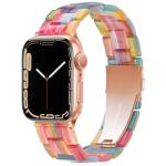 Light Apple Watch Band-Fashion Resin Apple Watch Series 10 Series 9 Series 8 band,iWacth Bands,Apple Watch Bands for Women,Compatible with Apple Watch Series 10 9 8 7 SE 6 5 4 3 2 1 Ultra 2 1-Rainbow, 38mm/40mm/41mm/42mm(Series 10)