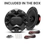 BOSS Audio Systems CH6530B 6.5 Inch Car Door Speakers - 300 Watts Max (Pair), Coaxial, 3 Way, Full Range, 4 Ohms, Sold in Pairs, Bocinas para Carro