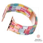 Light Apple Watch Band-Fashion Resin Apple Watch Series 10 Series 9 Series 8 band,iWacth Bands,Apple Watch Bands for Women,Compatible with Apple Watch Series 10 9 8 7 SE 6 5 4 3 2 1 Ultra 2 1-Rainbow, 38mm/40mm/41mm/42mm(Series 10)