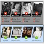 Isen-CoverAuto Full Coverage Faux Leather Car Seat Covers Full Set,Automotive Seat Covers for Cars,SUVs Pick-up Truck, Car Seat Cushion, Black Seat Covers,Front Seat Cover,Car Seat Protector