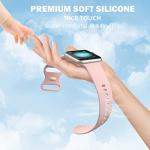 Maledan Compatible with Apple Watch Band 38mm 40mm 41mm 42mm 44mm 45mm 46mm 49mm Women Men, 6 Pack Silicone Sport Strap Compatible for Apple Watch Bands iWatch Series 11 10 9 8 7 6 5 4 3 2 1 SE Ultra