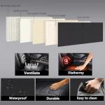 Isen-CoverAuto Full Coverage Faux Leather Car Seat Covers Full Set,Automotive Seat Covers for Cars,SUVs Pick-up Truck, Car Seat Cushion, Black Seat Covers,Front Seat Cover,Car Seat Protector