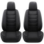 Isen-CoverAuto Full Coverage Faux Leather Car Seat Covers Full Set,Automotive Seat Covers for Cars,SUVs Pick-up Truck, Car Seat Cushion, Black Seat Covers,Front Seat Cover,Car Seat Protector