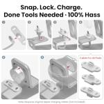 Stand for Apple Watch Charger, 2 in 1 Aluminum Airpod iWatch Charging Stand Dock Holder Compatible with Apple Watch Series 9 8 Ultra SE2 7 6 SE 5 4 3 2 and AirPods 1/2/3/Pro for Nightstand Mode