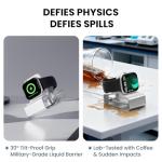 Stand for Apple Watch Charger, 2 in 1 Aluminum Airpod iWatch Charging Stand Dock Holder Compatible with Apple Watch Series 9 8 Ultra SE2 7 6 SE 5 4 3 2 and AirPods 1/2/3/Pro for Nightstand Mode