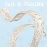 6 Pack Floral Engraved Bands Compatible with Apple Watch Bands 44mm for Women 40mm 41mm 45mm 49mm, Adjustable Comfortable Soft Silicone for iWatch Bands 38mm Womens Series