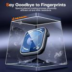 L K LϟK 8 pack TPU Screen Protector for Apple Watch Series 9 8 7 41mm - Self-Healing Anti Scratch 0 Bubble HD Touch Sensitive Upgrade Flexible Film for iWatch S9 41mm