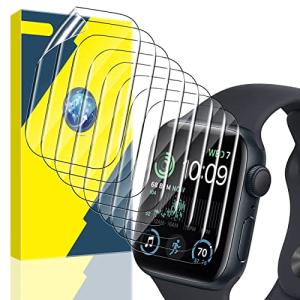 YMHML 8 Pack Screen Protector Compatible for Apple Watch 44mm SE 3 / SE 2/1 Series 6/5 / 4, [Upgrade Flexible Film] Soft HD Clear Anti-Scratch Film for iWatch Accessories