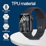 YMHML 8 Pack Screen Protector Compatible for Apple Watch 44mm SE 3 / SE 2/1 Series 6/5 / 4, [Upgrade Flexible Film] Soft HD Clear Anti-Scratch Film for iWatch Accessories