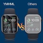 YMHML 8 Pack Screen Protector Compatible for Apple Watch 44mm SE 3 / SE 2/1 Series 6/5 / 4, [Upgrade Flexible Film] Soft HD Clear Anti-Scratch Film for iWatch Accessories