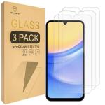 Mr.Shield Screen Protector compatible with Samsung Galaxy A15 5G / 4G [Tempered Glass] [3-PACK] [Japan Glass with 9H Hardness]
