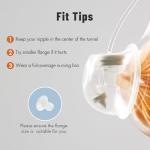 Phanpy Wearable Breast Pump Milk Collector Cup, New Cup Parts, Original Phanpy Breast Pump Replacement Accessories, 24 mm Flange and 20mm Insert Included, 15 oz / 420 ml, 2 Piece