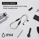 Sony WI-C100 Wireless in-Ear Bluetooth Headphones with Built-in Microphone, Black