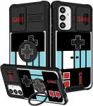 Funermei for Samsung Galaxy A54 5G Phone Case - Men Boys Cute Cover Fun Funny Cool for Teens Kids Video Game Unique Design with Camera Cover Ring Stand Funda for Samsung A54 5G Case