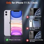 SUPFINE Magnetic for iPhone 11 Phone Case(Compatible with MagSafe)(Military Grade Drop Protection) Translucent Matte Shockproof Phone Cover,Black