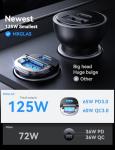 【Upgraded】 125W Car Charger USB C Super Fast Charging, [PD65W & QC60W][All Metal] MRGLAS Cigarette Lighter Car Charger, RV Car Electronics Accessories for iPhone 17 Pro Max iPad Samsung S25 Pixel 10