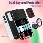 Funermei for Samsung Galaxy A54 5G Phone Case - Men Boys Cute Cover Fun Funny Cool for Teens Kids Video Game Unique Design with Camera Cover Ring Stand Funda for Samsung A54 5G Case