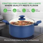 Nutrichef 54 Piece Professional Grade Complete Home Kitchen Cookware Set, Ceramic Non-Stick Bakeware, Pot and Pans Kit, Cool-Touch Handles, Safe for Gas, Electric, Induction Cooktops, Easy Clean