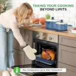 Nutrichef 54 Piece Professional Grade Complete Home Kitchen Cookware Set, Ceramic Non-Stick Bakeware, Pot and Pans Kit, Cool-Touch Handles, Safe for Gas, Electric, Induction Cooktops, Easy Clean