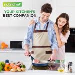 Nutrichef 54 Piece Professional Grade Complete Home Kitchen Cookware Set, Ceramic Non-Stick Bakeware, Pot and Pans Kit, Cool-Touch Handles, Safe for Gas, Electric, Induction Cooktops, Easy Clean