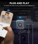 JOYROOM Bluetooth 6.0 AUX Car Adapter, Dual Mics Noise Cancellation, Plug-and-Play, Multifunction Button, 3.5mm Audio Adapter Bluetooth Receiver for Car Hands-Free Calls & Music, 2026 Upgrade, Black