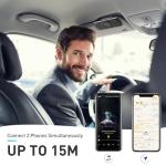 AGPTEK Car Speaker with Bluetooth 5.3, Hands Free Phone Kit for Calls, GPS & Music with TF Card Slot, Instant Connect, Siri Google Assistant Support Wireless Car Visor Clip Speakerphone (Black)