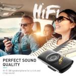 AGPTEK Car Speaker with Bluetooth 5.3, Hands Free Phone Kit for Calls, GPS & Music with TF Card Slot, Instant Connect, Siri Google Assistant Support Wireless Car Visor Clip Speakerphone (Black)