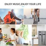 AGPTEK Car Speaker with Bluetooth 5.3, Hands Free Phone Kit for Calls, GPS & Music with TF Card Slot, Instant Connect, Siri Google Assistant Support Wireless Car Visor Clip Speakerphone (Black)