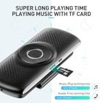 AGPTEK Car Speaker with Bluetooth 5.3, Hands Free Phone Kit for Calls, GPS & Music with TF Card Slot, Instant Connect, Siri Google Assistant Support Wireless Car Visor Clip Speakerphone (Black)