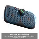 Lavales Bluetooth 5.3 Car Speaker, Handsfree Wireless Bluetooth Speaker Kit for Cell Phone, Support Siri & Google Voice Assistant, Motion Auto On, Wireless Audio Car Kit Speakerphone with Visor Clip