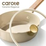 CAROTE 14Pcs Pots and Pans Set Non stick, Ceramic Cookware Set, Non-toxic Kitchen Cooking Set, PFAS and PFOA Free